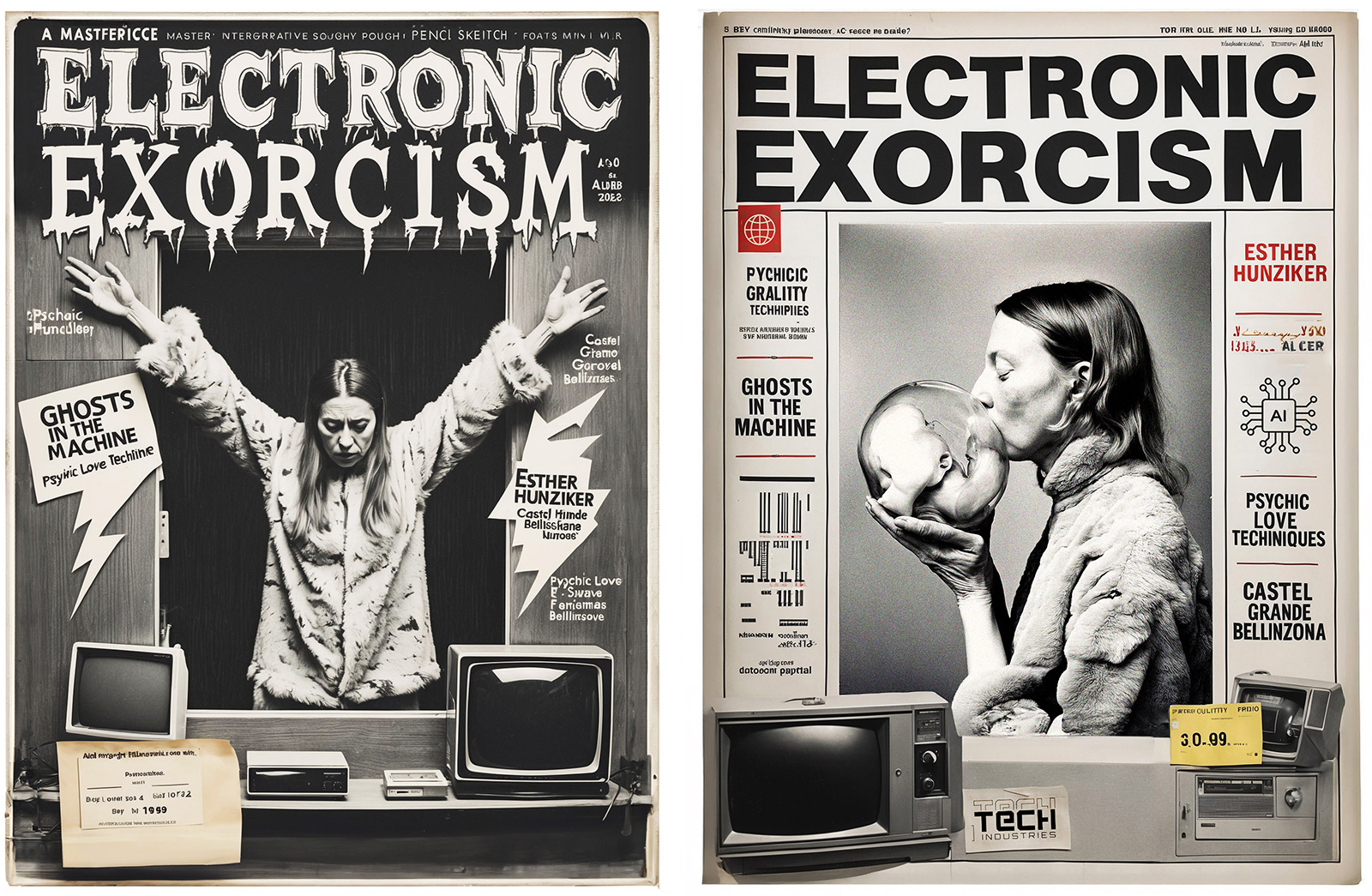 Esther Hunziker – Digital Exorcism, Artist Talk, Flyer