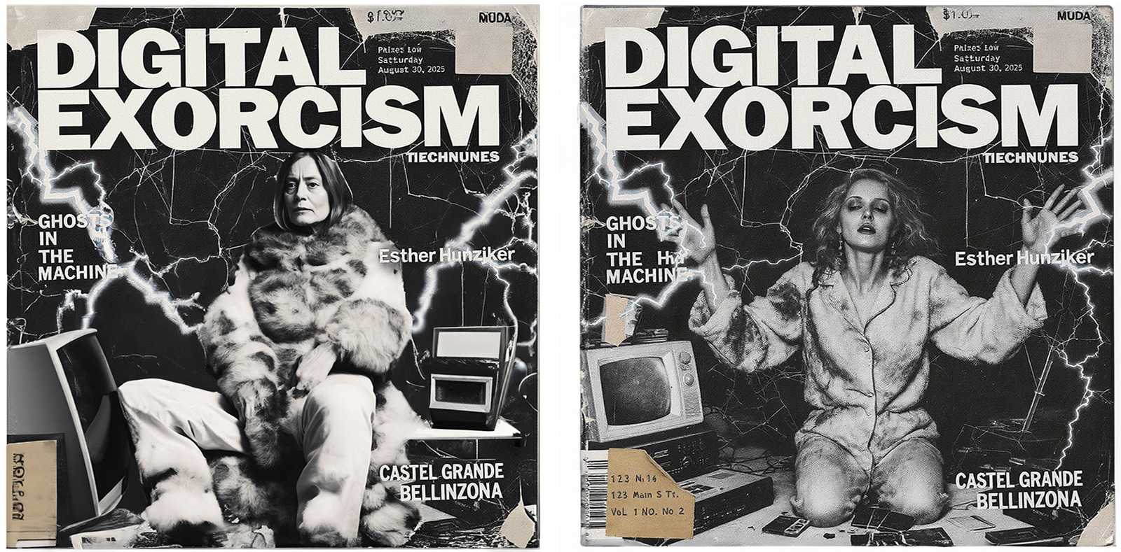 Esther Hunziker – Digital Exorcism, Artist Talk, Flyer