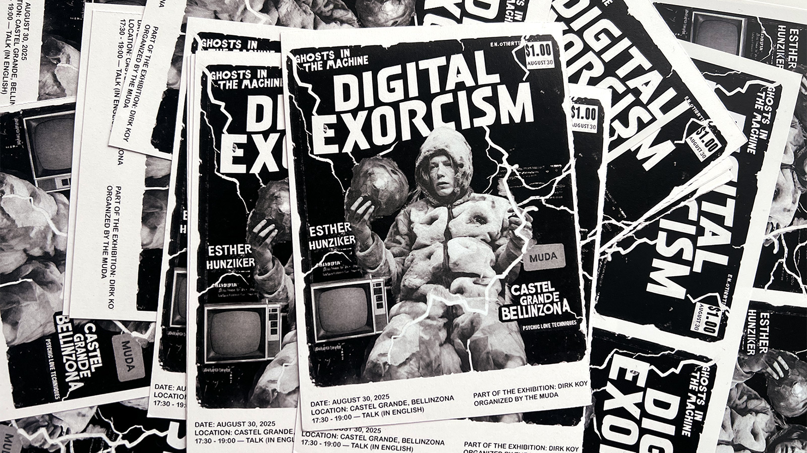 Esther Hunziker – Digital Exorcism, Artist Talk, Flyer