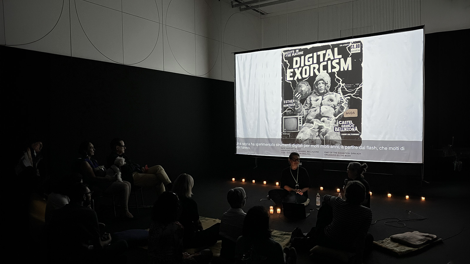 Esther Hunziker – Digital Exorcism, Artist Talk, Flyer